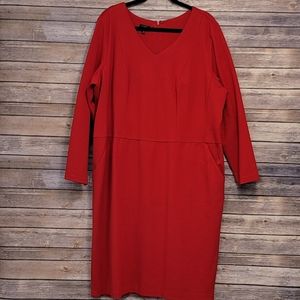 Talbots red dress